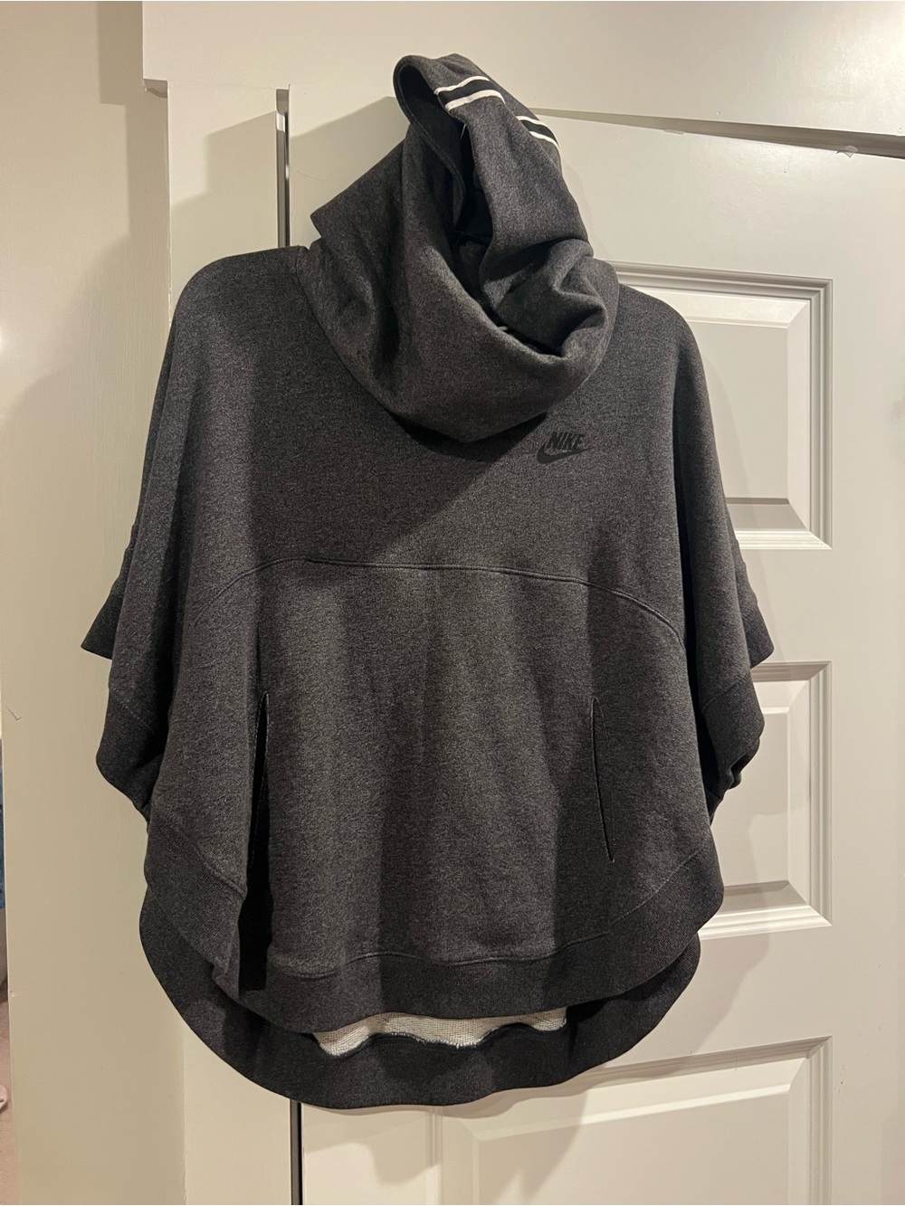 Nike Dark Charcoal Hooded Poncho Sweatshirt